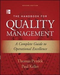 HANDBOOK FOR QUALITY MANAGEMENT A COMPLETE GUIDE TO OPERATIONAL EXCELLENCE (H/C)
