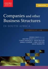 COMPANIES AND OTHER BUSINESS STRUCTURES IN SA