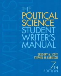 POLITICAL SCIENCE STUDENT WRITERS MANUAL