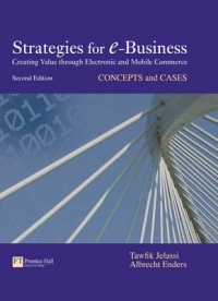 STRATEGIES FOR E BUSINESS CONCEPTS AND CASES (H/C)