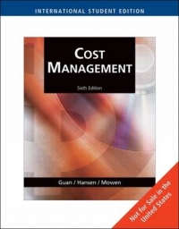 COST MANAGEMENT ACCOUNTING AND CONTROL (ISE)