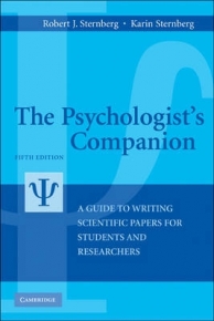 PSYCHOLOGISTS COMPANION A GUIDE TO WRITING SCIENTIFIC PAPERS FOR STUDENTS AND RESEARCHERS