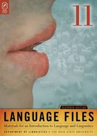 LANGUAGE FILES MATERIALS FOR AN INTRODUCTION TO LANGUAGE AND LINGUISTICS