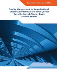 QUALITY MANAGEMENT FOR ORGANIZATIONAL EXCELLENCE INTRODUCTION TO TOTAL QUALITY (PNIE) (REF TO 97801