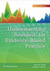 UNDERSTANDING RESEARCH FOR EVIDENCE BASED PRACTICE