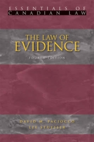 LAW OF EVIDENCE (ESSENTIALS OF CANADIAN LAW)